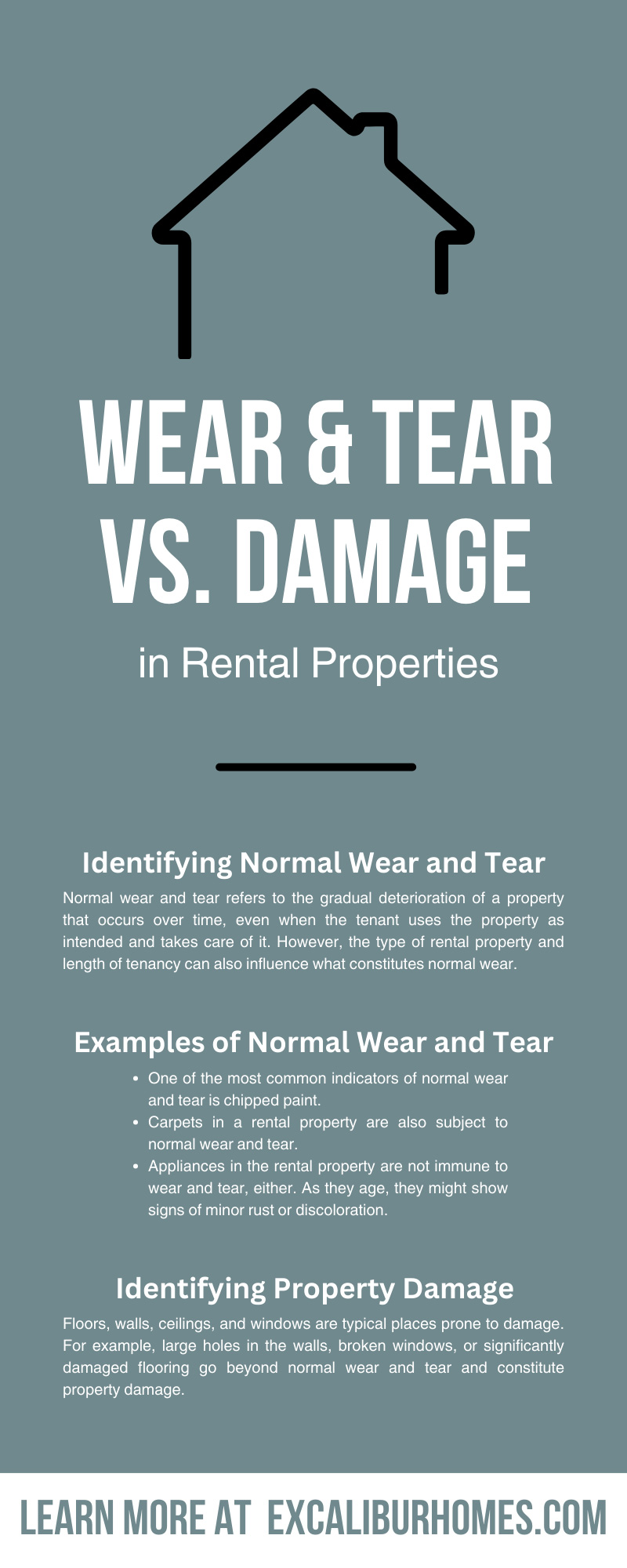 What is the difference between 'wear and tear' and 'damage'?